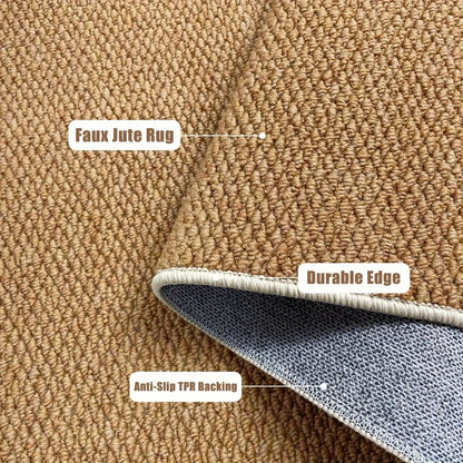 Luxora Stain Fade Resistant Doormat Rug - Water-Repellent Beige Entry Mat for Front Door