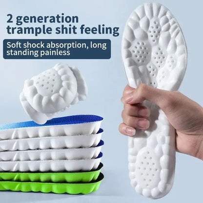 Royallure CloudFlex Orthopedic Insoles – 4D Memory Foam, Shock-Absorbing, Trim-to-Fit