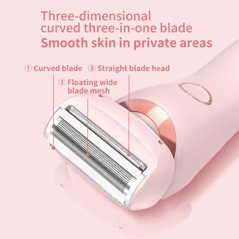 Rayvia Pain-Free Two-In-One Portable Hair Removal Trimmer For Gentle Everyday Grooming