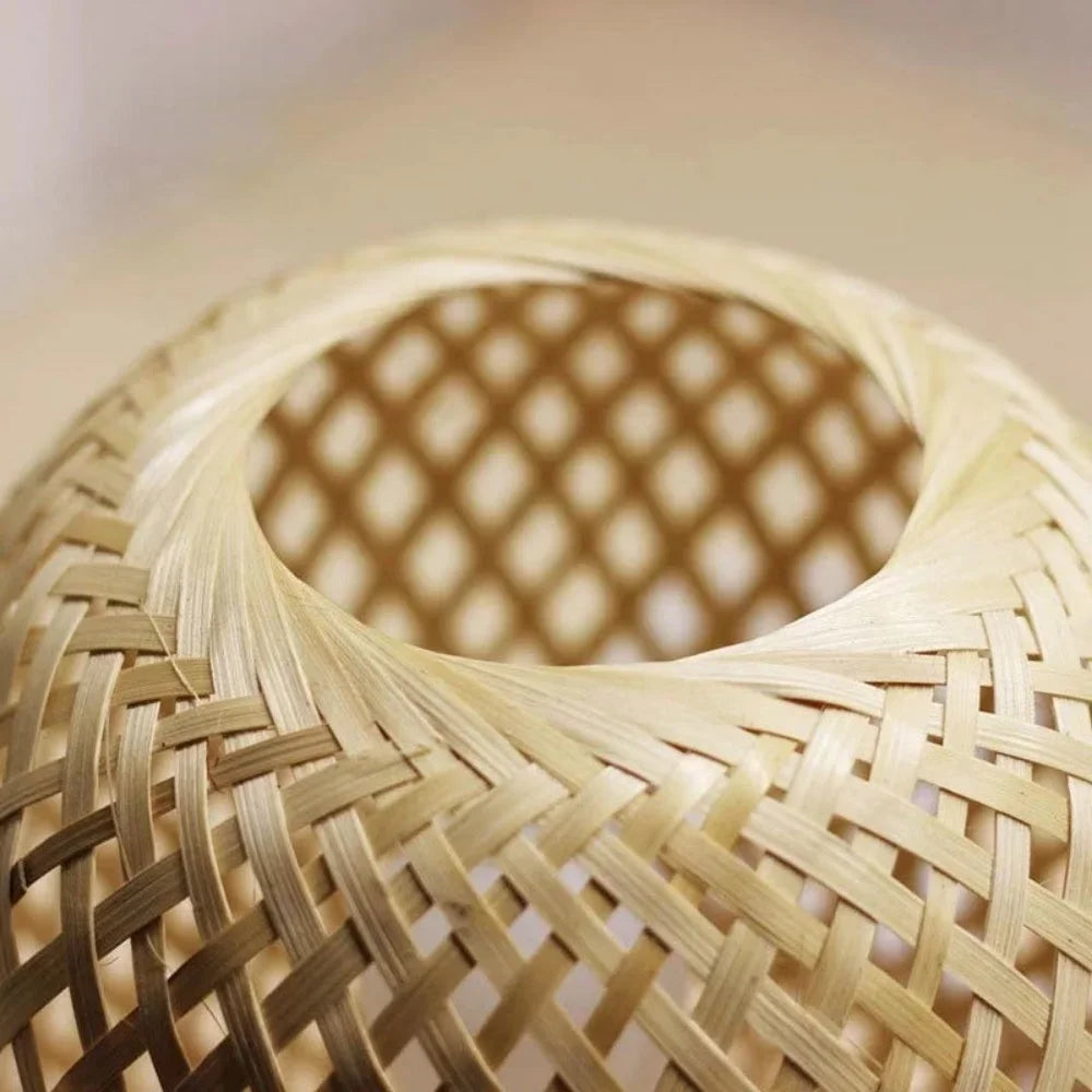 Handmade Rattan Table Lamp - Default Title