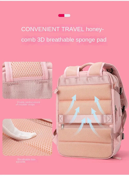 Royaleva Travel Carry On Backpack With Shoe Compartment