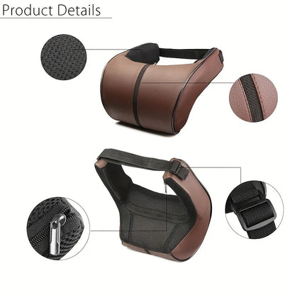 Luxora Ergonomic Car Neck Pillow for Comfort and Headrest Support - Ideal for Long Drives