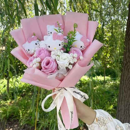 Royelux Hello Kitty Flower Bouquet – Creative Gift for Birthdays & Special Occasions