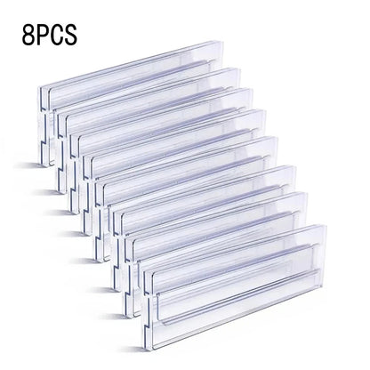 Royelux Adjustable Drawer Dividers – Expandable Clear Organizers for Kitchen & Home