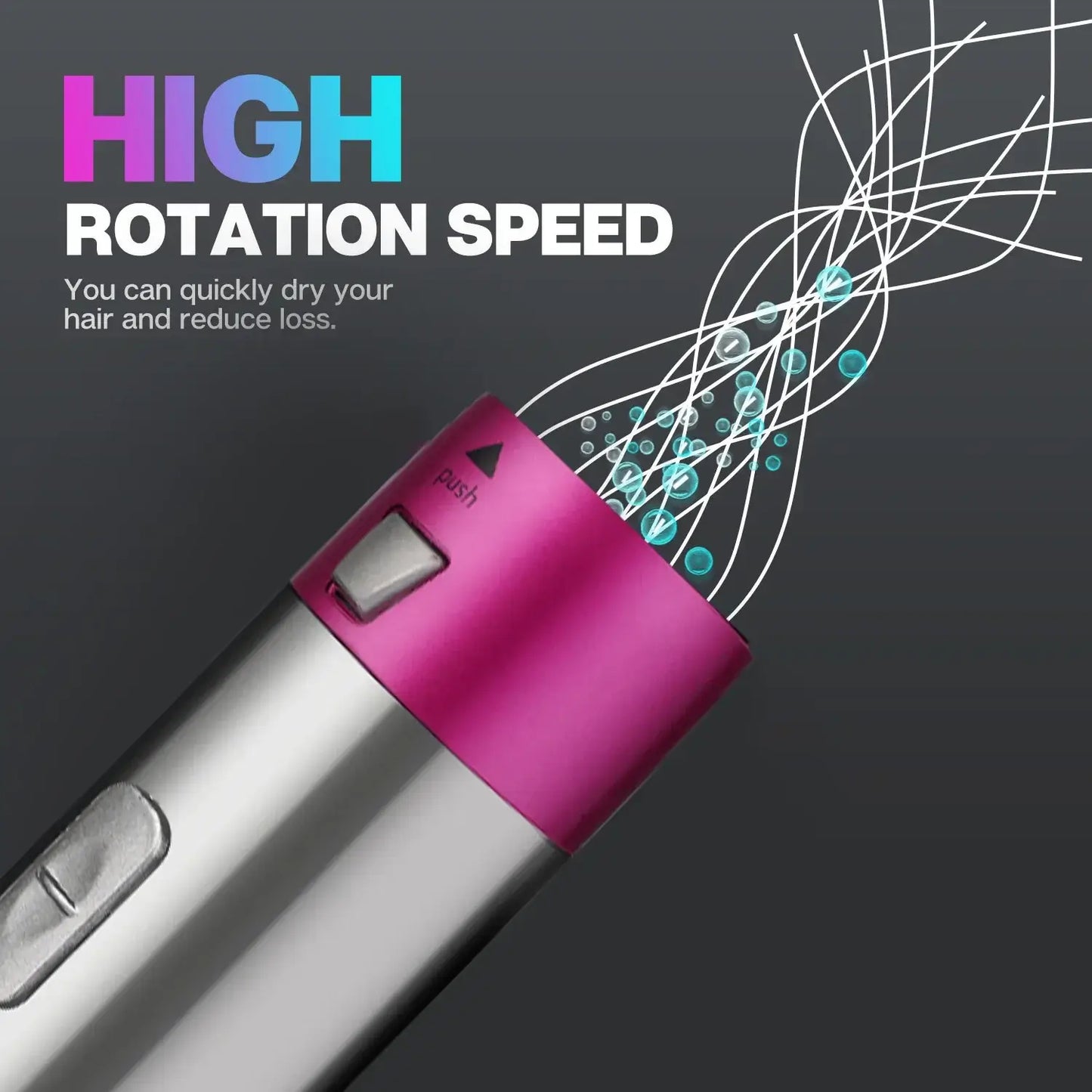 Royallure 5-in-1 Hair Dryer Styler – Blow-Dry, Curl, Straighten, Volumize, Frizz-Free Ionic Finish