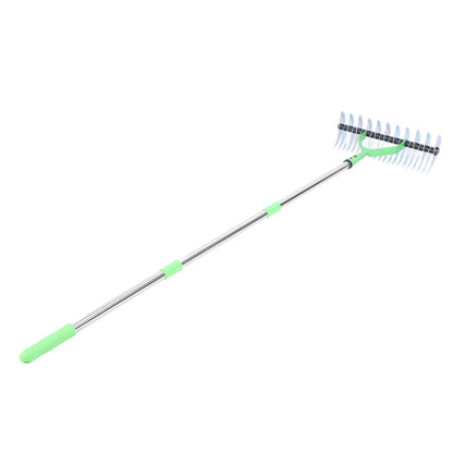 Luxora Long Reach Thatch Rake for Dethatching Dead Grass