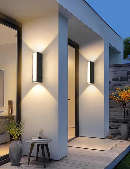 Rayvia Modern Outdoor Wall Light - Vertical Waterproof LED Fixture
