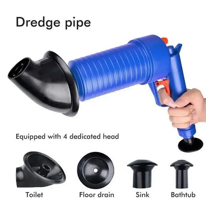 Royallure Air Pump Drain Plunger – High-Pressure Pipe Unblocker for Toilet & Sink