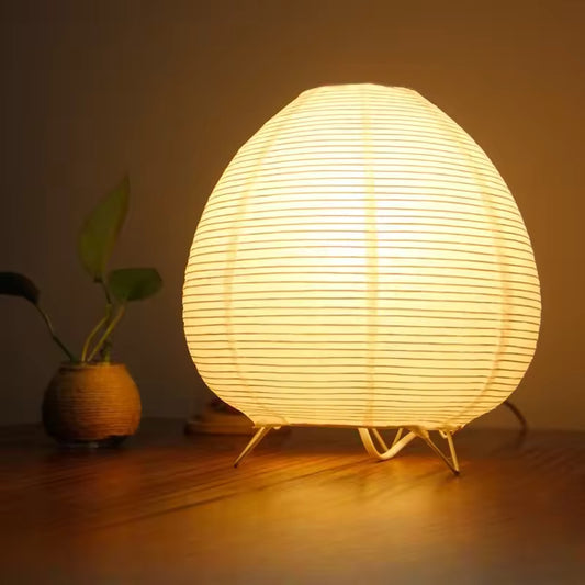 Royallure Minimalist LED Table Lamp – Japanese-Inspired Nightstand Lamp for Cozy Living Room and Bedroom Ambiance 0