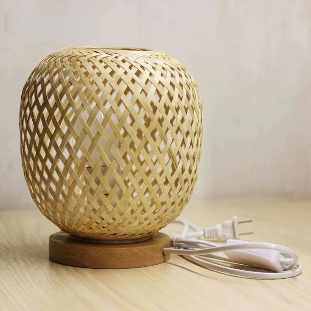 Handmade Rattan Table Lamp - Default Title