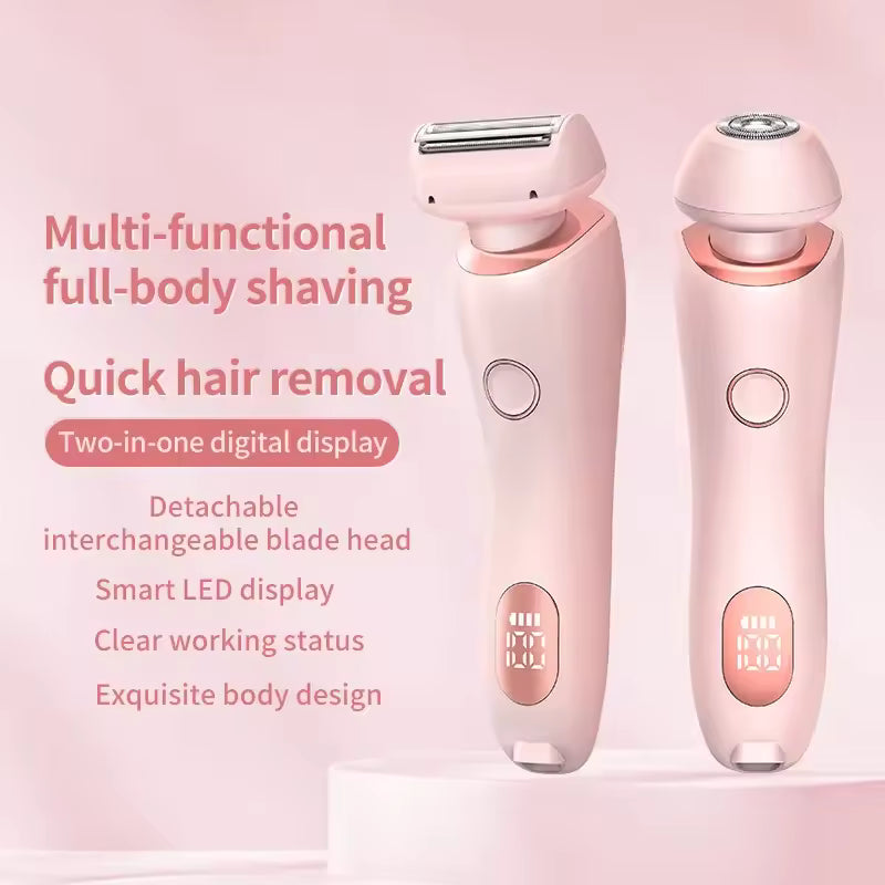 Rayvia Pain-Free Two-In-One Portable Hair Removal Trimmer For Gentle Everyday Grooming