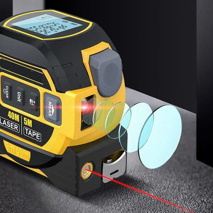 Royallure Digital Laser Rangefinder with Tape Measure Function – Backlit , 100m Range, Memory Function