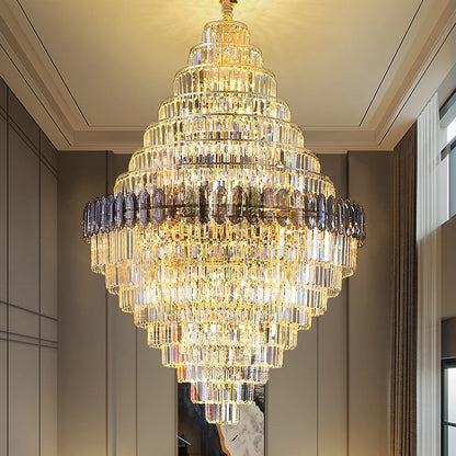 RoyaleGlow Anwar Crystal Chandelier Custom Size Luxury