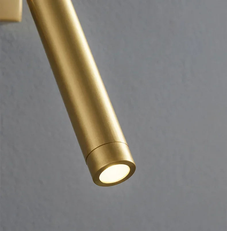 LuxRoyale Luxury All Copper Rotatable Decorative LED Wall Lamp