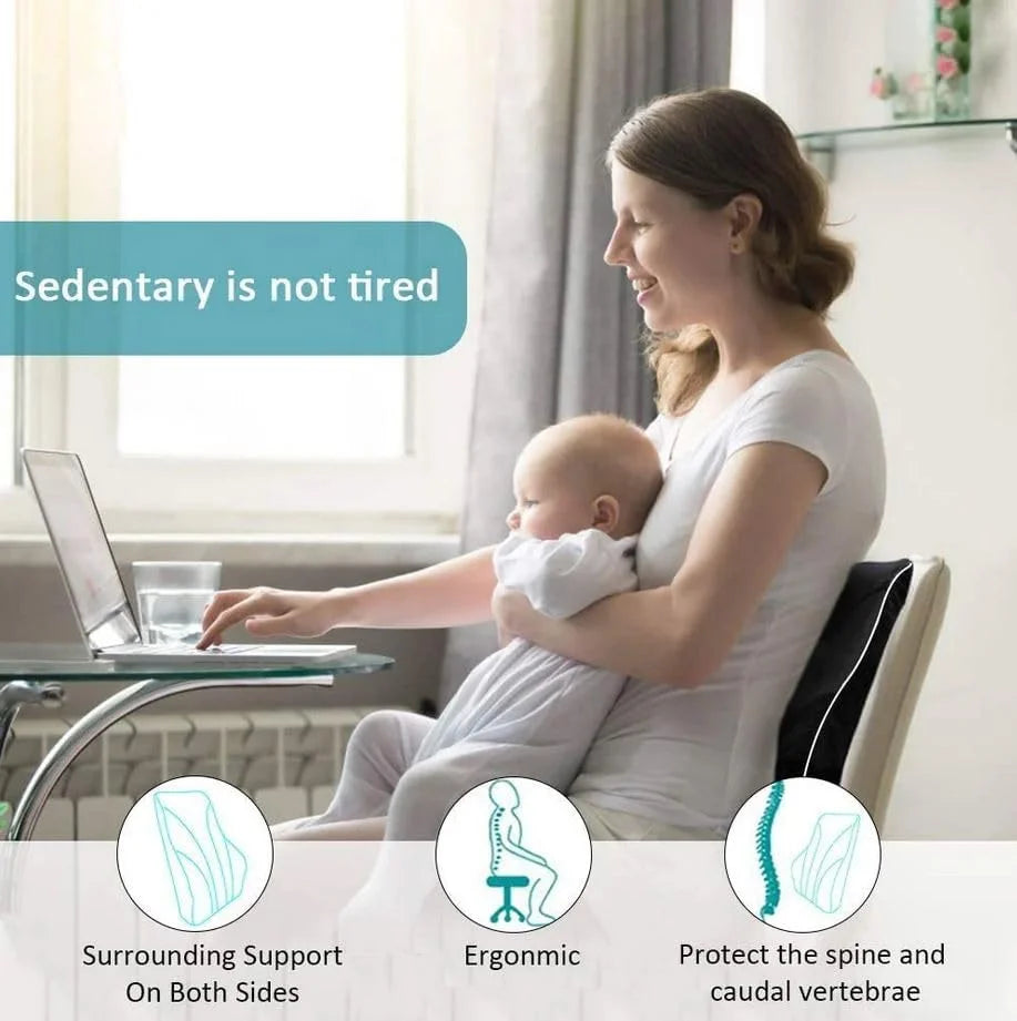 Luxora Ergonomic Lumbar Support Pillow for Office Chair and Car Seat