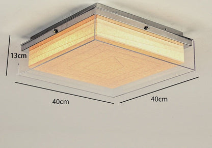 Royelux Modern Dimmable Cube Flush Mount Ceiling Light Fixture