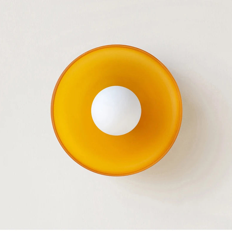 Lumora Multi-Colored Glass Wall Ceiling Lamp 2-in-1 Mounting - Luxury Modern Lighting