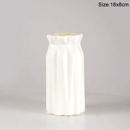 Royelux Nordic Ceramic Plastic Vase - Elegant Modern Home & Event Décor