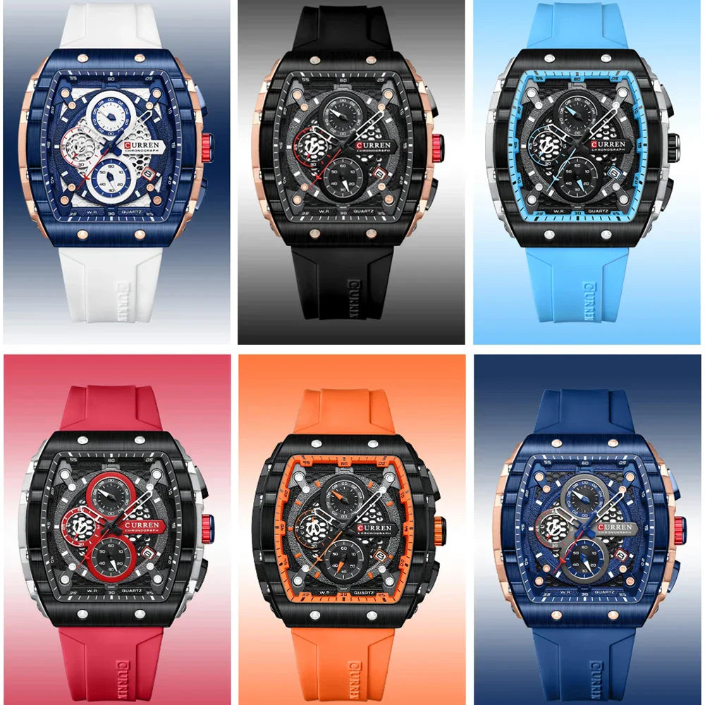 RoyaleGlow Apex Curren Chronograph Elegant Watch for Men
