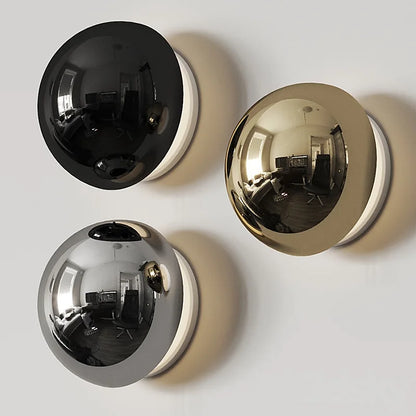 LuxRoyale Merqano Round LED Wall Sconce Modern Light for Bedroom & Bathroom