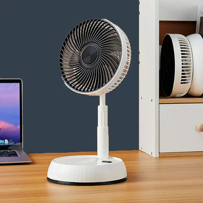 Royallure Portable Folding Fan 6000mAh Rechargeable Silent Floor & Outdoor Use