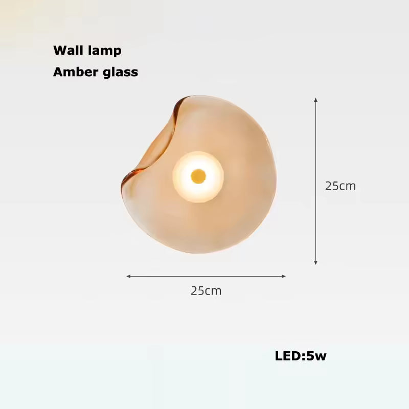LuxRoyale Modern Minimalist Glass Wall Sconce - Hallway Ambient Glow
