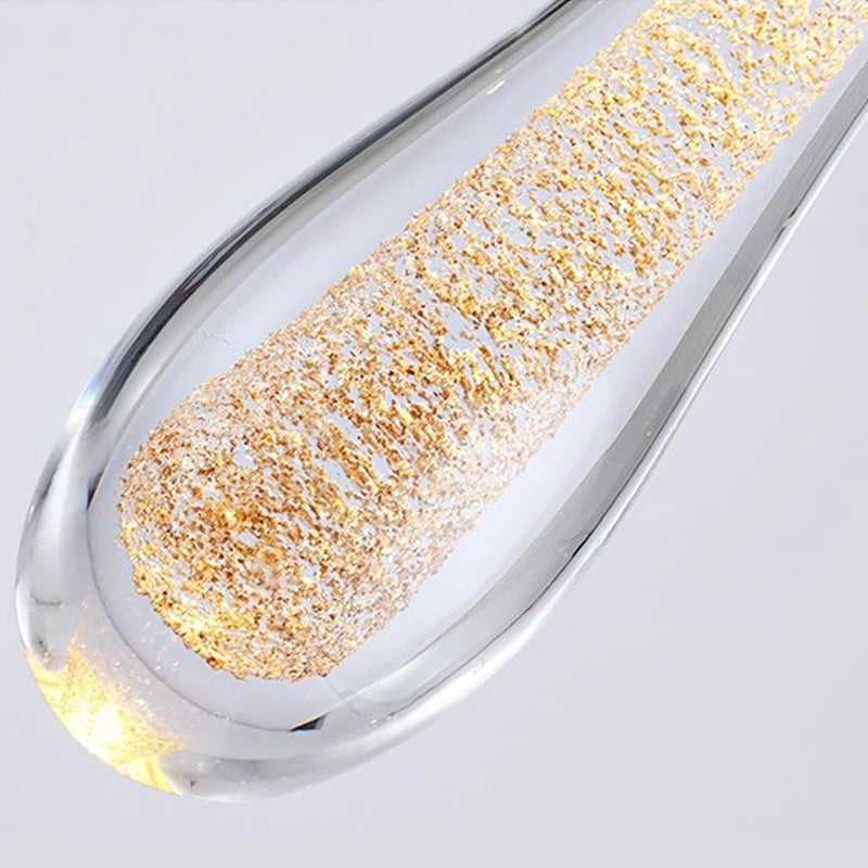 Royaleva Crystal Glass Wall Lamp, Modern Pendant Wall Light For Hallways, Bedrooms, Living Rooms