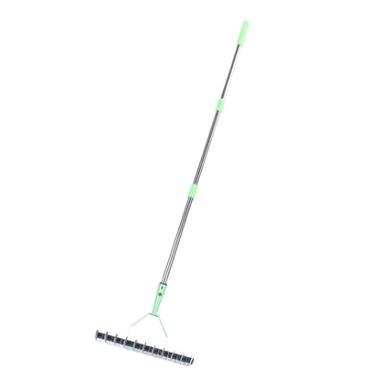 Luxora Long Reach Thatch Rake for Dethatching Dead Grass