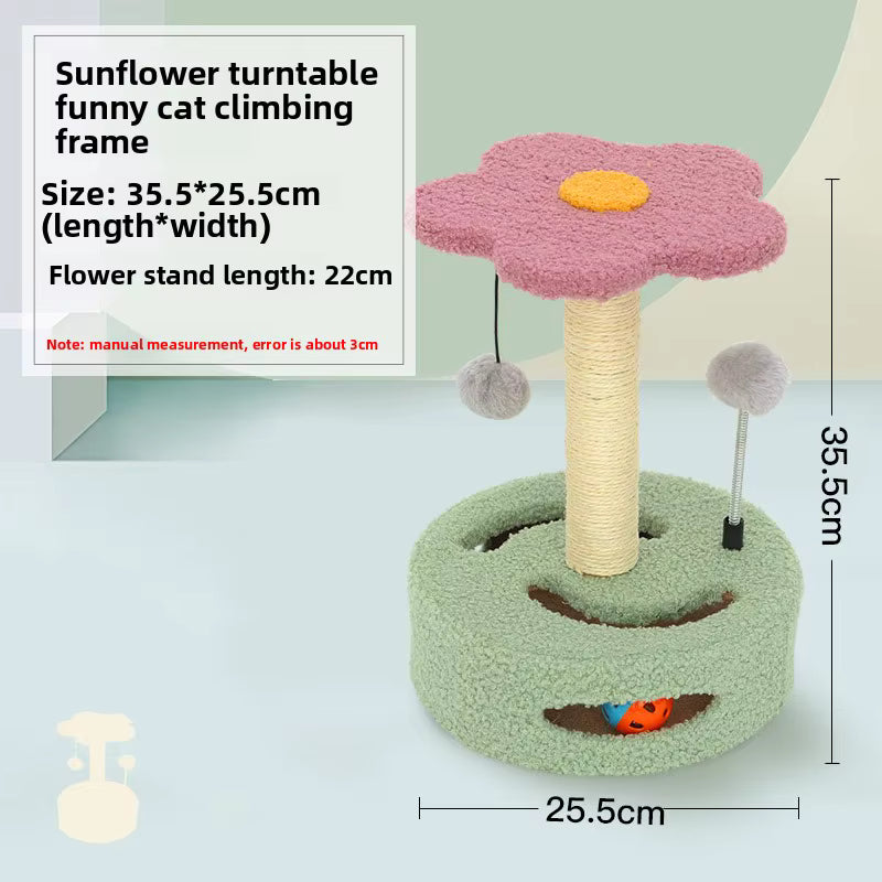 Royallure Multifunctional Cat Climbing Frame Scratch Tower with Cozy Resting Areas