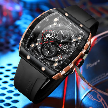 RoyaleGlow Apex Curren Chronograph Elegant Watch for Men
