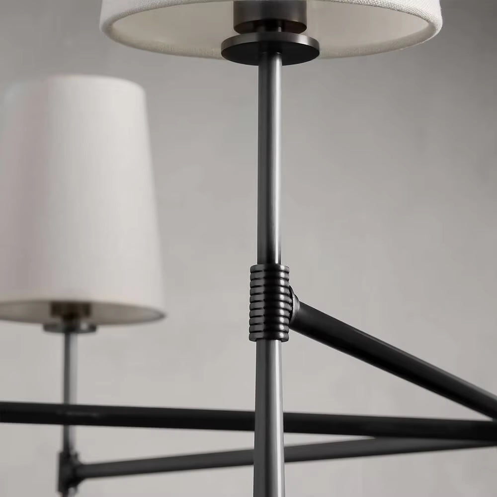 RoyaleGlow Modern Chandelier Hanging Light Fixture Metal LED Dining Room
