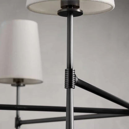 RoyaleGlow Modern Chandelier Hanging Light Fixture Metal LED Dining Room