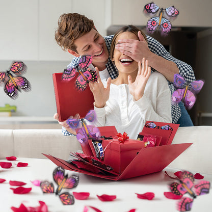 Royaleva DIY Valentine's Day Magic Butterfly Photo Surprise Gift