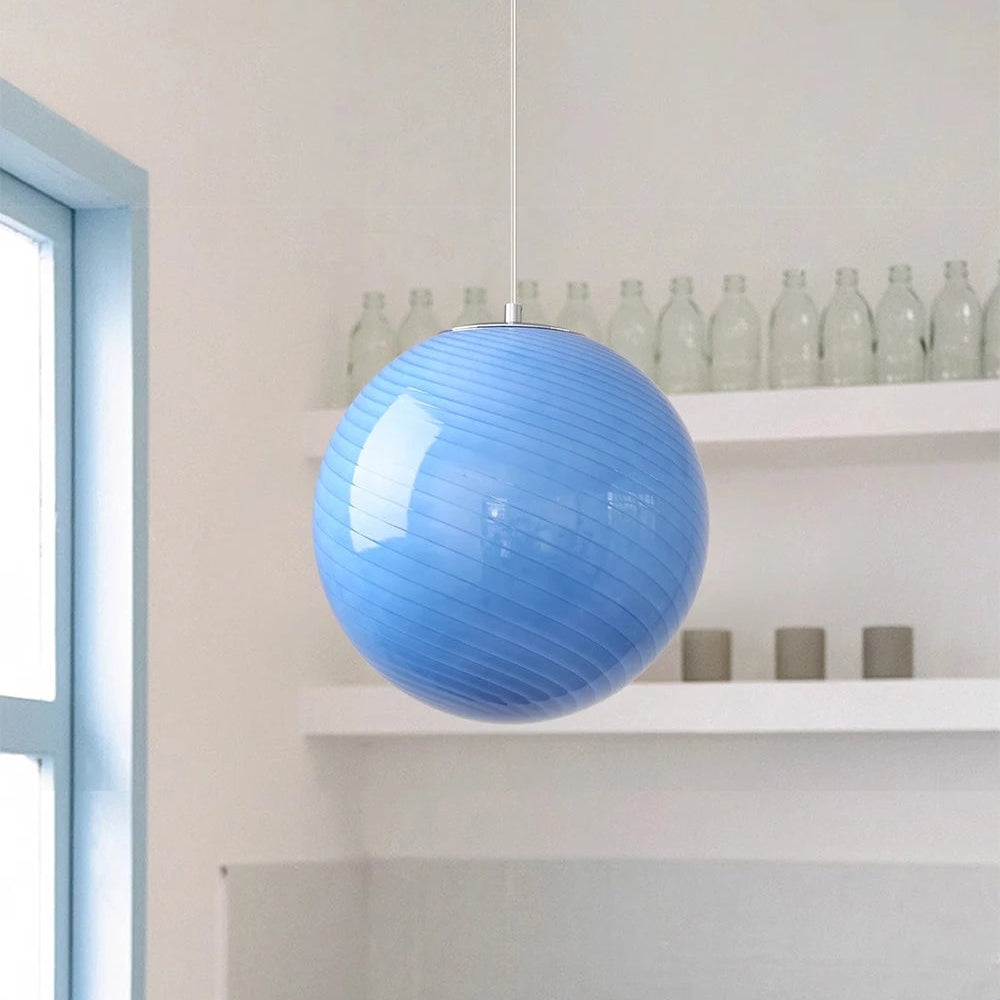 Lumora Candy Glass Bubble Pendant Light, Colorful  Nordic Hanging Lamp