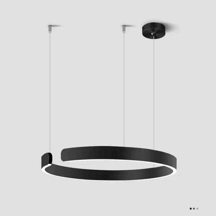 Rayvia Modern LED Pendant Light Round Design With Adjustable Brightness Warm White