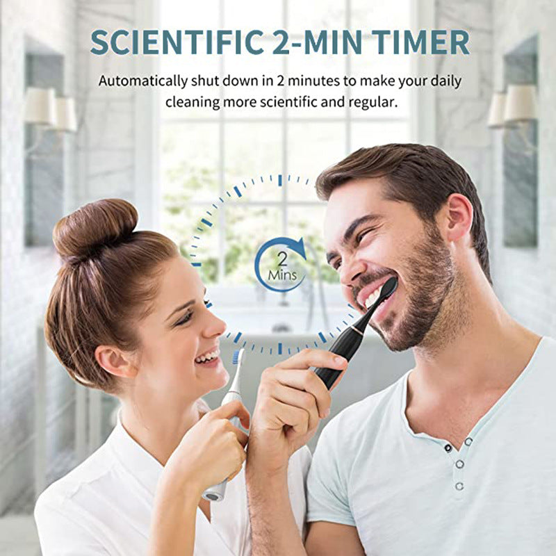 Luxora Rechargeable Ultrasonic Electric Toothbrush with 8 Heads