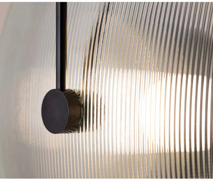 Royelux Modern Glass Wall Lamp - Round Indoor Sconce Lighting