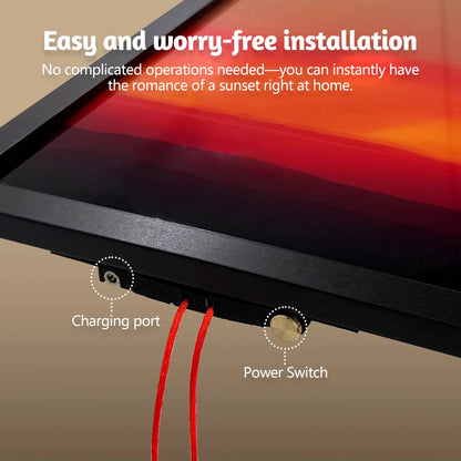 Luxora Kinetic Sunrise Wall Lamp - Rechargeable Movable Scenery Wall Light