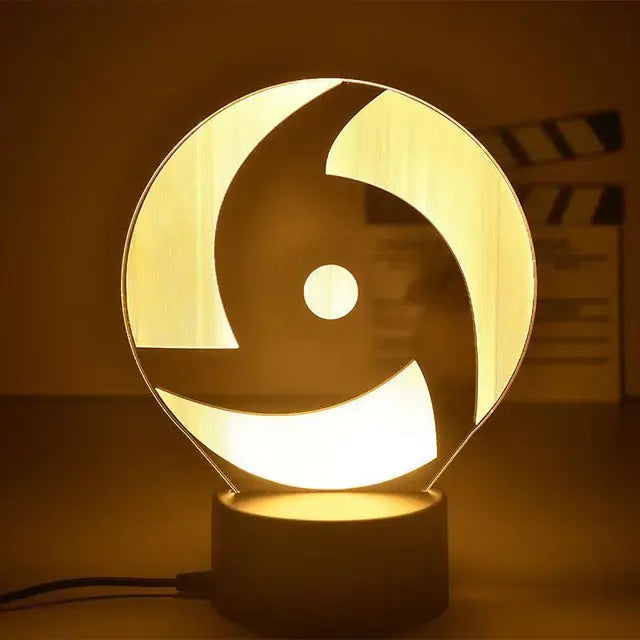 Naruto 3D LED Night Lamp - Anime Character Light with Kakashi, Sasuke, Sakura, and Naruto for Kids' Room Decor and Gifts - X