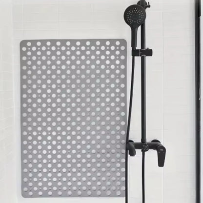 Royallure Rectangular PVC Anti-Slip Shower Mat – Drain-Hole Bath Safety, Durable Grip