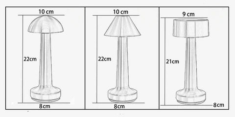 Dimmable Retro Bar Style Table Lamp - Elegant LED Night Light for Cozy Ambiance - Gold / Cylinder