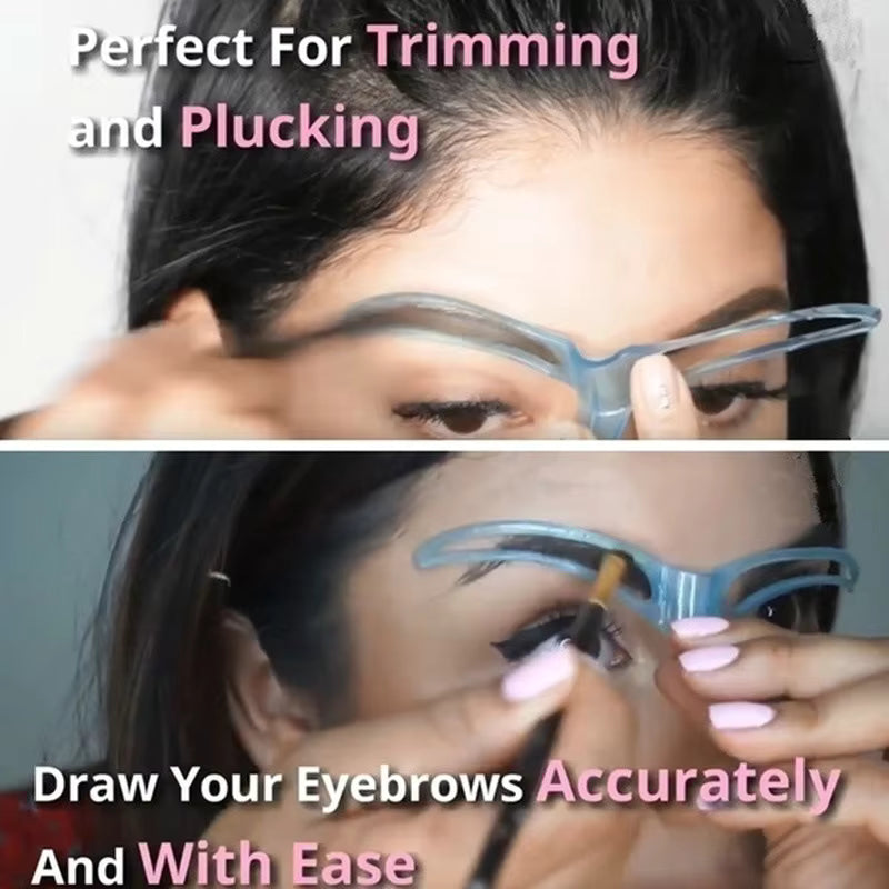 LuxRoyale 8 In 1 Perfect Brow Stencil for Effortless Shaping
