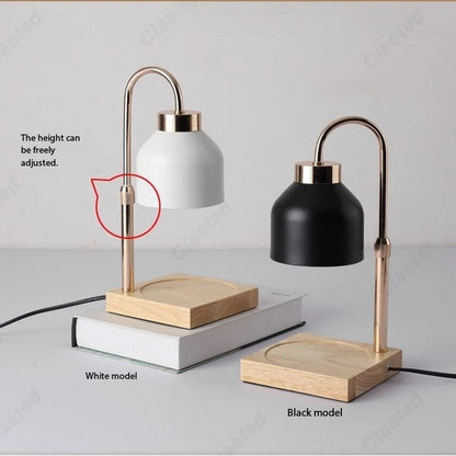 Royaleva Candle Warmer Lamp – Double Burner Wax Melt Warmer with Brass Arm