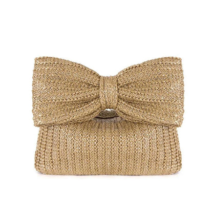 RoyaleGlow Artisan Bow Handle Bag for Chic Style