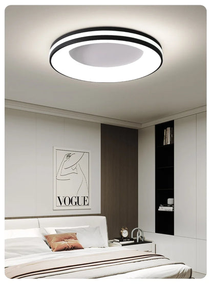 RoyaleGlow Modern LED Flush Mount Ceiling Light for Bedroom, Living Room