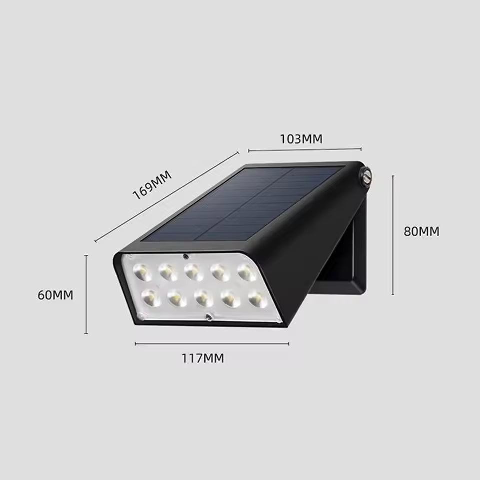 LuxRoyale Solar Light 90 Degree Adjustable Downlight, IP65 Outdoor LED Warm White Light