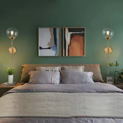 LuxRoyale Nordic Glass Globe Wall Lamp - Modern Elegant Home Decor