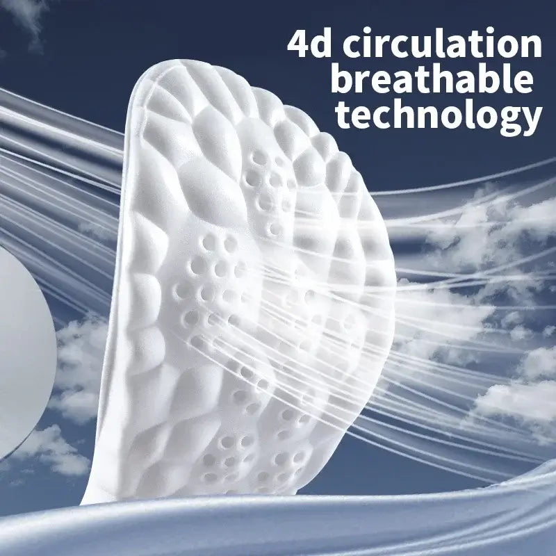 Royallure CloudFlex Orthopedic Insoles – 4D Memory Foam, Shock-Absorbing, Trim-to-Fit