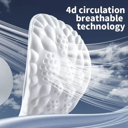 Royallure CloudFlex Orthopedic Insoles – 4D Memory Foam, Shock-Absorbing, Trim-to-Fit