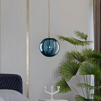 Luxora Modern LED Pendant Light - Minimalist Nordic Glass Ball Hanging Lamp